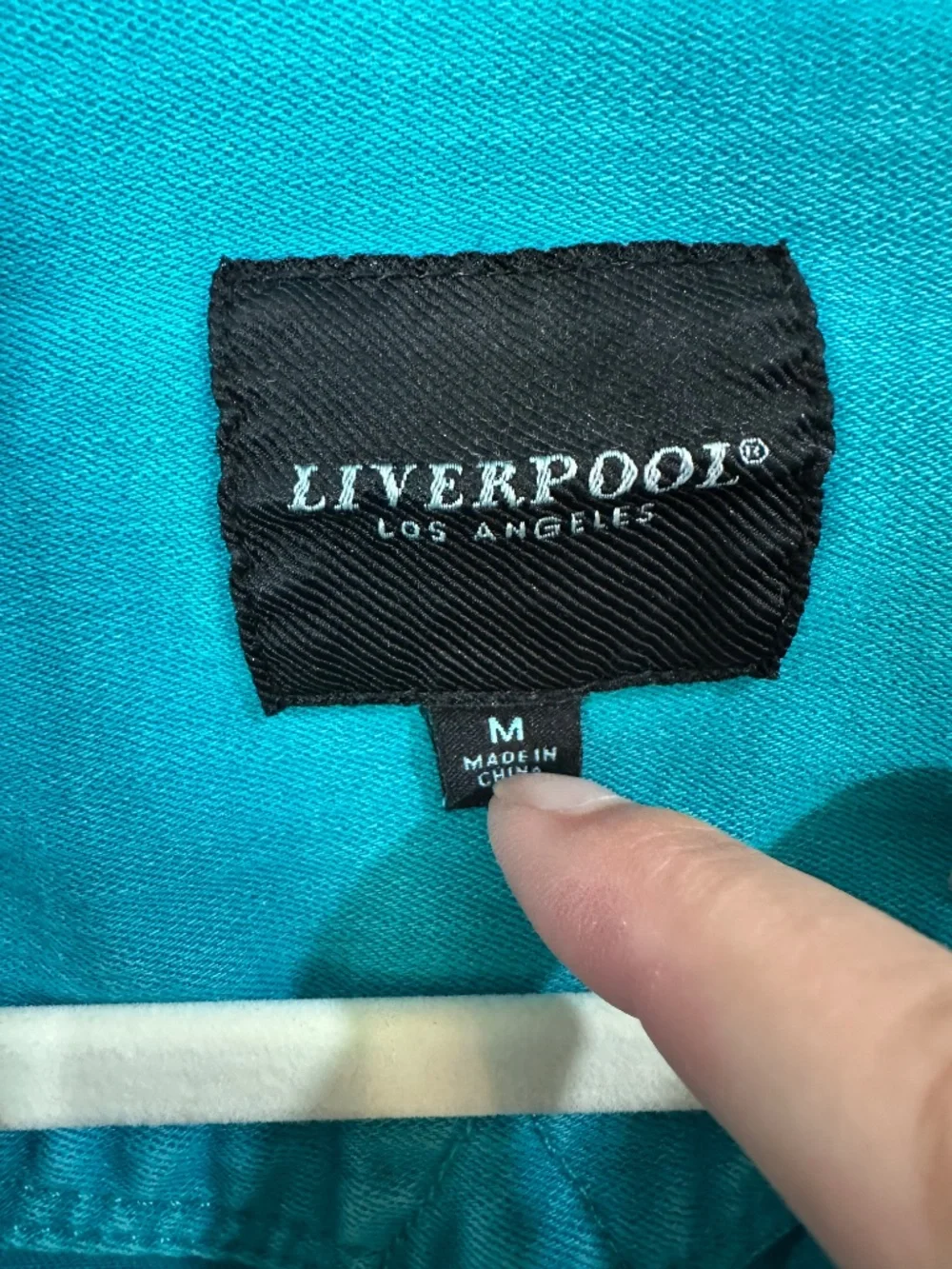 Liverpool Temma Stretch Denim Jacket - Turquoise